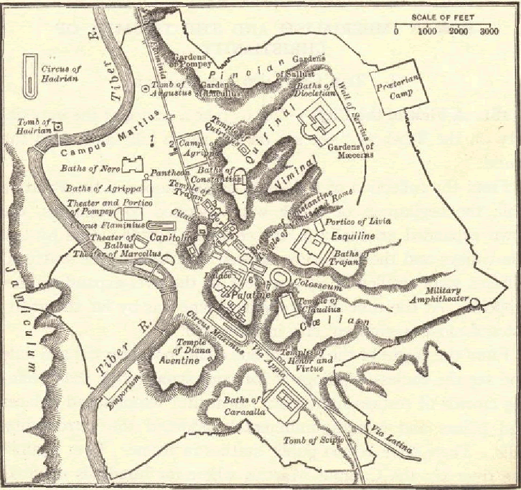 Map of Imperial Rome