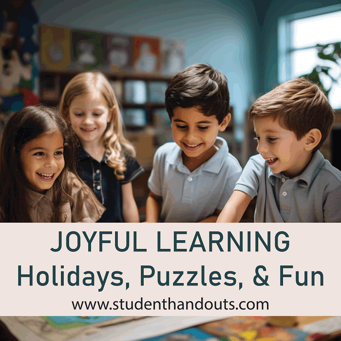 Just for Fun: Holidays, Puzzles, and More - Free printables for students in grades K-12.