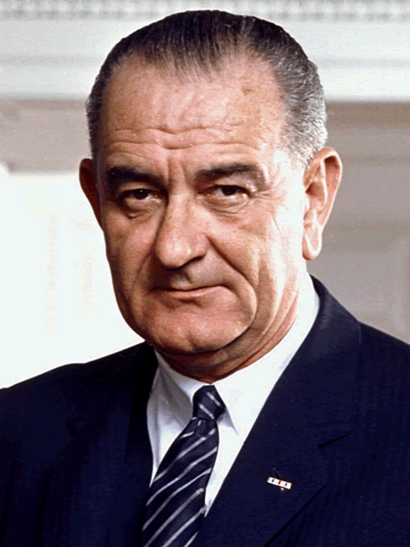LBJ in the Oval Office on 10 March 1964