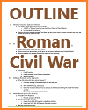 Civil War in Rome and the End of the Roman Republic Outline