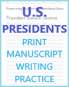 Barack Obama Printable Handwriting Practice Worksheets for Kids