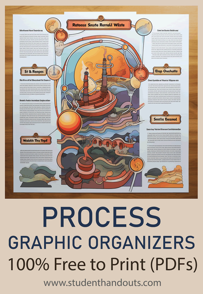 Graphic Organizers: Processes - Free to print for K-12 educators and students (PDF files).