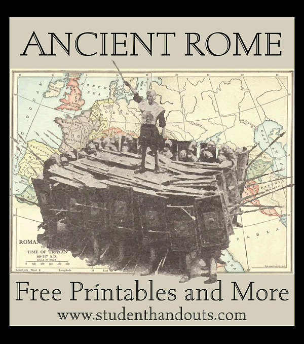 Ancient Rome Educational Materials - Free Printables, PowerPoints, Maps, Games, Puzzles, Outlines, Worksheets, and More