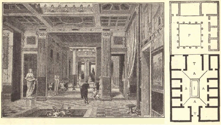 Ancient Roman Villa Floor Plan