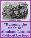 Running the Machine Political Cartoon