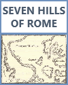 Map of the seven hills of Rome.