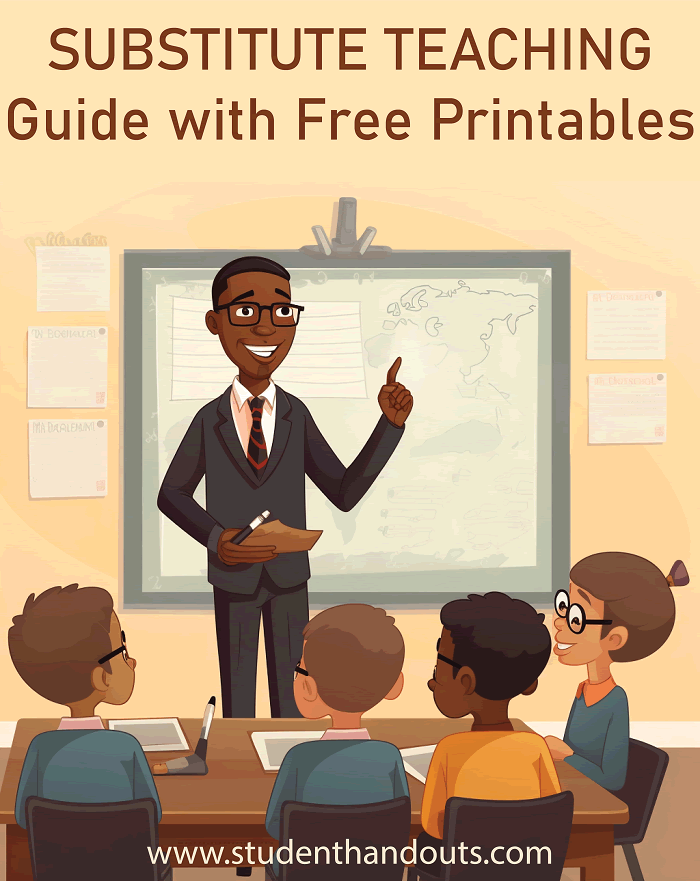 Substitute Teaching Emergency Kit - Here is everything you need to get your sub folder together. Tips, tricks, and so much more. All of the printables you need to stock up your sub folder for any grade. All free to print (PDF files).