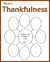 Thankfulness Blank Graphic Organizer Worksheet