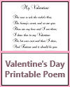 Valentine's Day Printable Poem