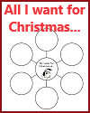 "All I Want for Christmas" Bubble Map Organizer