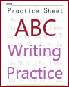 Alphabet Writing Practice Print Manuscript