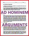 Ad hominem Arguments Worksheet