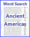 Ancient Americas Word Search Puzzle