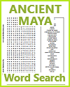Ancient Mayan Civilization Word Search Puzzle