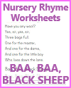 Baa, Baa, Black Sheep Worksheets