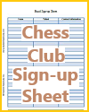 Chess Club Sign-up Sheet