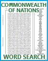 Commonwealth of Nations Word Search Puzzle