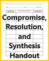 Compromise, Resolution, and Synthesis Worksheet