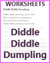 Diddle Diddle Dumpling Nursery Rhyme Printable Worksheet