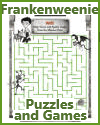 Frankenweenie Monster Pet Maze Printable Puzzle