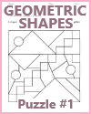 Geometric Shapes Printable Puzzle