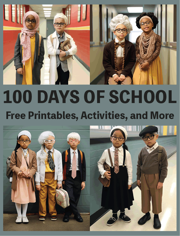 One Hundred Days of School Printables and More - Free to print (PDF files) and tons of fun ideas to make the day memorable for students! Celebrate the first 100 days of school with us.