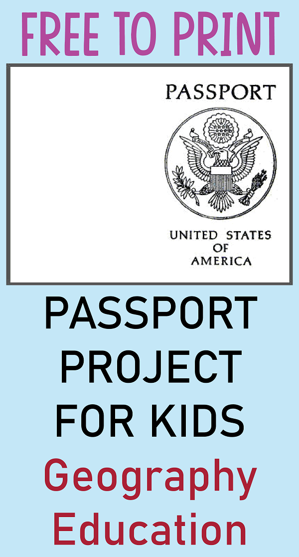 DIY Passport Project Printables - Free to print (PDF files).