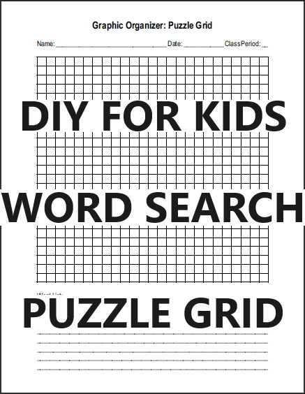 Free Printable Blank Word Search Puzzle Grid for Teachers and Students