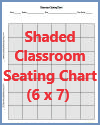 Shaded Classroom Seating Chart (6 x 7)