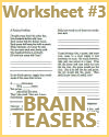 Brain Teasers Printable Worksheet #3
