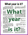 What year is it? Worksheet for High School History Students