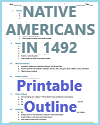 Native Americans in 1492 Printable Outline (PDF)