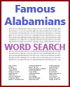 Famous Alabamians Word Search Puzzle