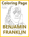 Benjamin Franklin Coloring Sheet