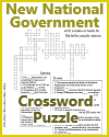 New National Government Crossword Puzzle