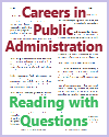 Careers in Public Administration Reading with Questions