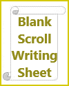 Blank Scroll Writing Sheet