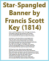 Star-Spangled Banner by Francis Scott Key, 1814