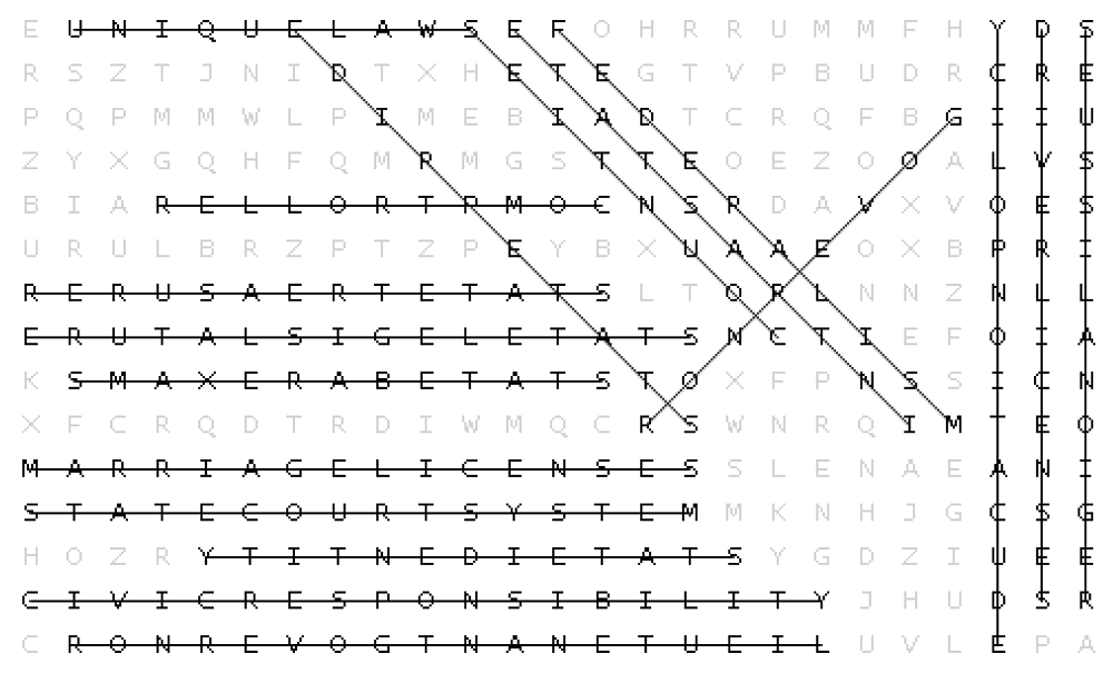 State Governments Word Search Puzzle Answer Key