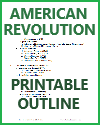 American Revolutionary War Printable Outline