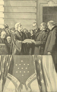 President William McKinley Taking the Oath of Office