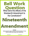 Nineteenth Amendment Bell Work
