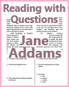 Jane Addams Reading with Questions