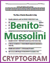 Rise of Benito Mussolini in Italy Code Puzzle