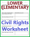 Primary School Civil Rights Worksheet