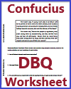 Confucius DBQ Worksheet