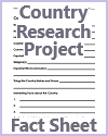 Country Research Project Fact Sheet