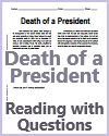 Death of a President Reading with Questions