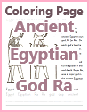 Egyptian God Ra Coloring Page