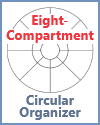 Free Printable Circular Eight-Compartment Graphic Organizer